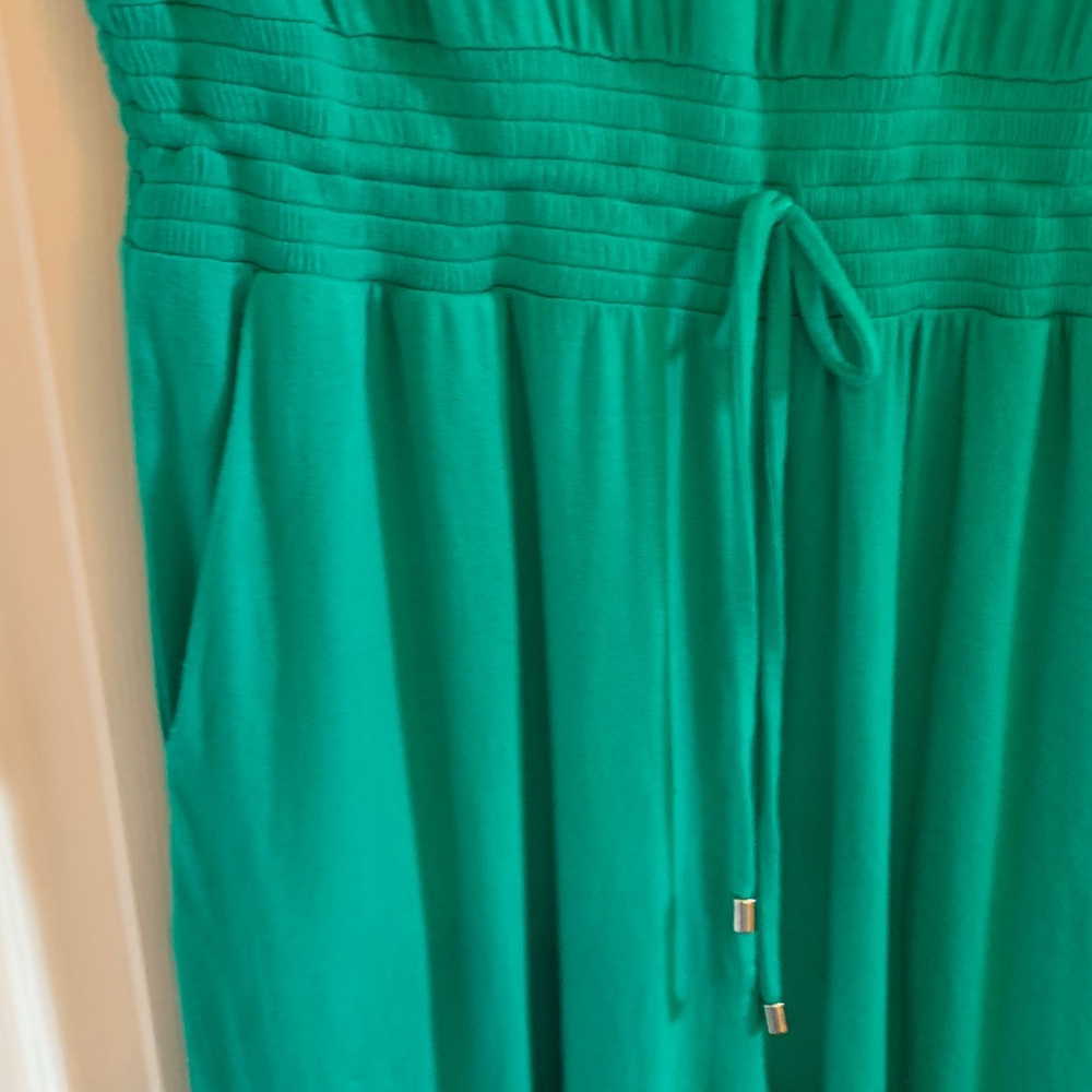 Soft Surroundings Teal Women's jumpsuit Medium NWOT - Picture 5 of 6
